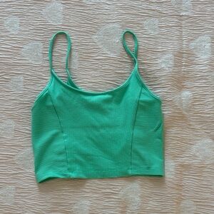 Urban Outfitters Vibrant Green Ribbed Tank